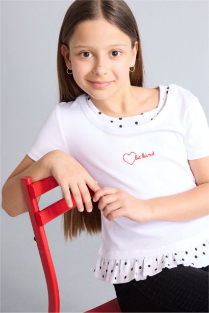 Polka Dot Short Sleeve T-Shirt