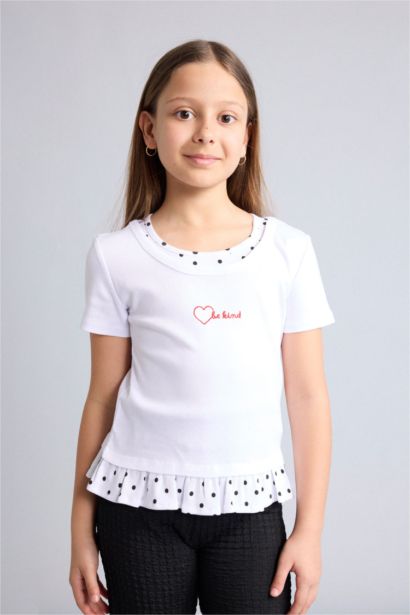 Polka Dot Short Sleeve T-Shirt