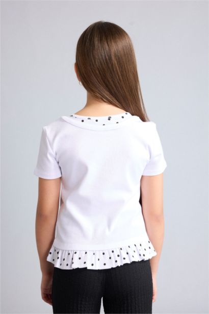 Polka Dot Short Sleeve T-Shirt