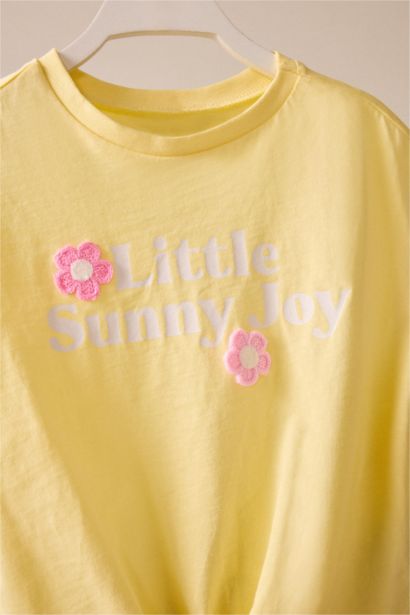 Baby Girl Floral Print Short Sleeve T-Shirt