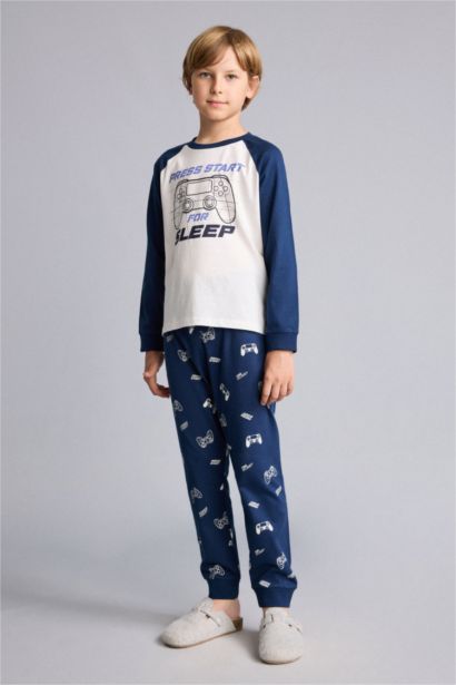 Baskılı 2'li Pijama Takımı Erkek Çocuk
