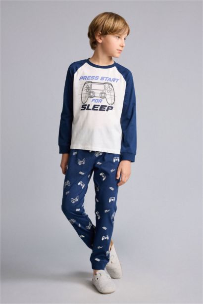 Baskılı 2'li Pijama Takımı Erkek Çocuk
