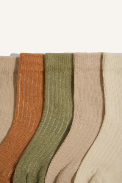 Kaydırmaz Taban 5'li Pamuklu Patik Çorap Erkek Bebek