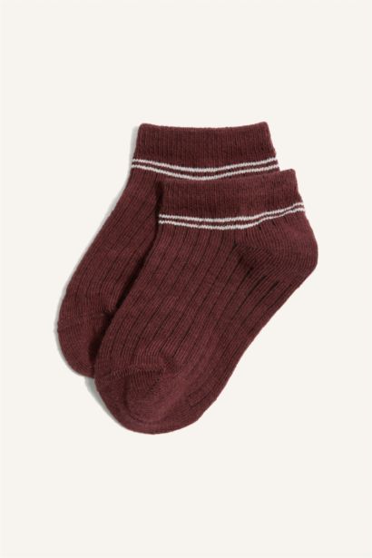 Pamuklu Baskılı 5'Li Patik Çorap Erkek Bebek