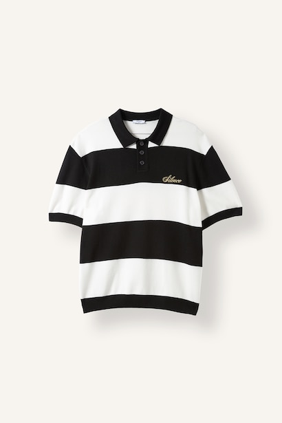 Relax Fit Çizgili Polo Tişört