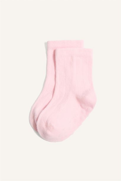 Pamuklu 3'Lü Çorap Kız Bebek