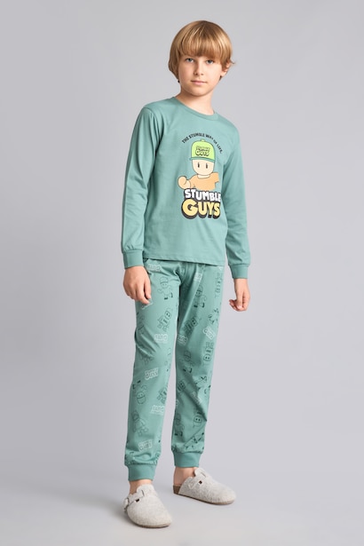 2 piece Regular Fit Knitted Pyjamas