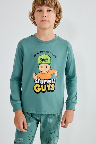 2'li Stumble Guys Baskılı Pijama Takımı