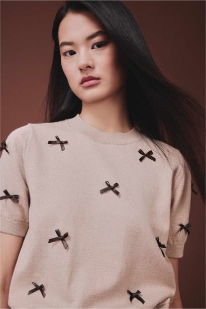 Regular Fıt Bisiklet Yaka Kazak