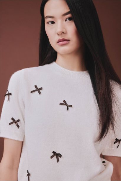 Regular Fıt Bisiklet Yaka Kazak