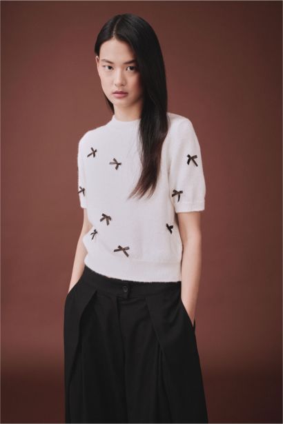 Regular Fıt Bisiklet Yaka Kazak