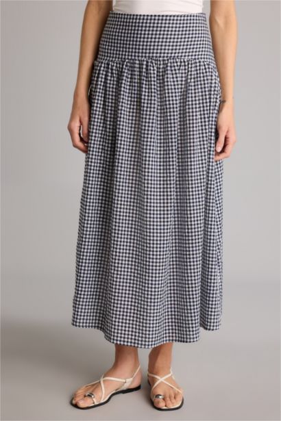 A Kesim Pötikareli Maxi Etek