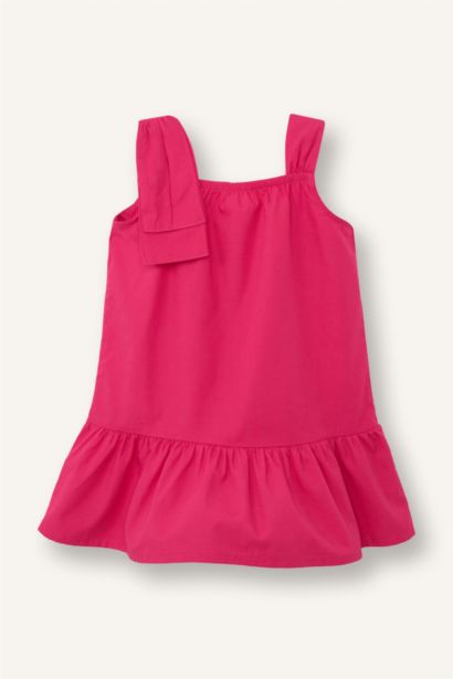 Baby Girl Sleeveless Poplin Dress