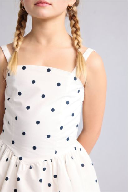 Girl Strappy Woven Dress