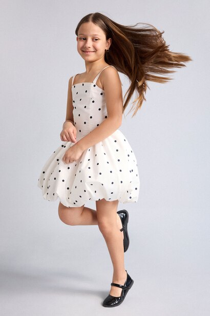 Girl Strappy Woven Dress