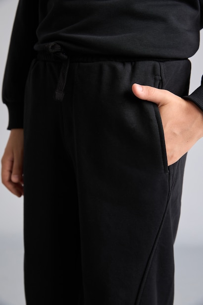 Boy Oversize Black Sweatpants