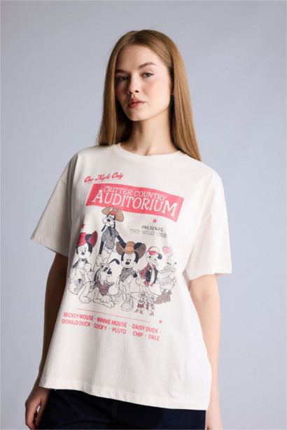 Oversıze Baskılı Tişört