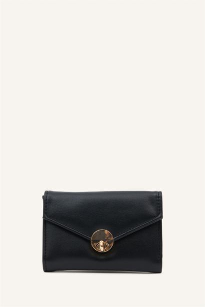 Kadın Fularlı Suni Deri Cüzdan