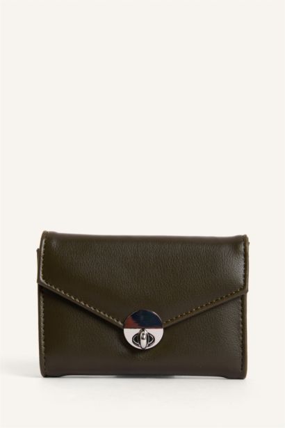 Kadın Fularlı Suni Deri Cüzdan