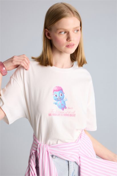 Barbie Oversize Baskılı Tişört