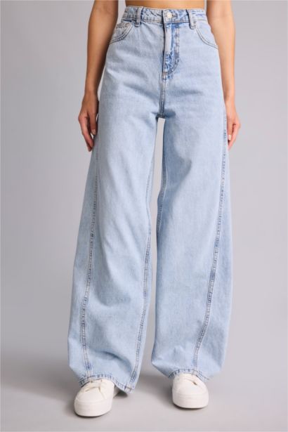 High Waist Wide Leg Trousers