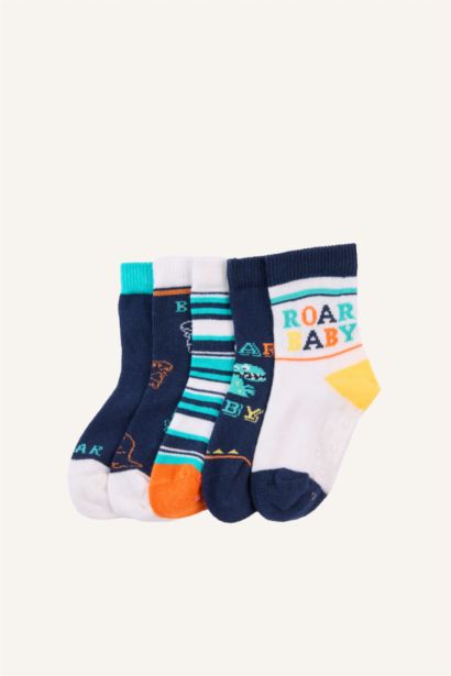 Baby Boy Printed 5 Piece Long sock