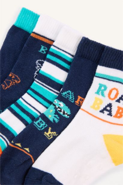 Baby Boy Printed 5 Piece Long sock