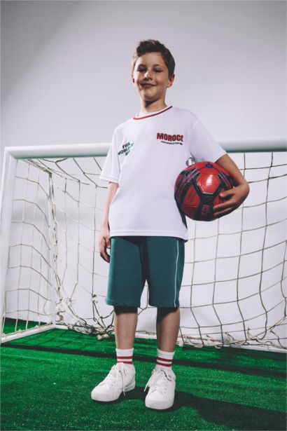 T-shirt en tulle FIFA à col rond et manches courtes pour garçon