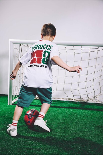 T-shirt en tulle FIFA à col rond et manches courtes pour garçon