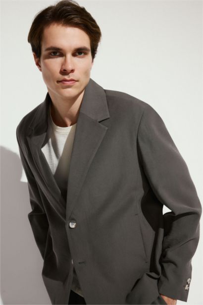 Oversize Tencel Blazer Ceket
