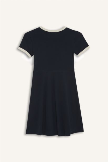 فستان كت بناتي مضلع