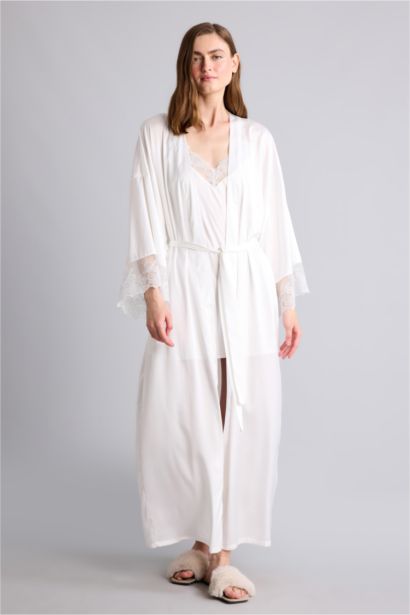 Relaxed Fit Wrap Yaka Sabahlık