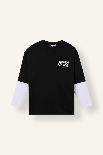 Boy Regular Fit 100% Cotton Long Sleeve T-Shirt