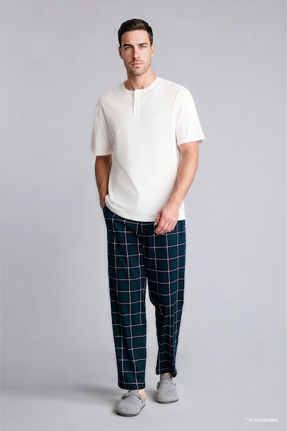 Ensemble Pyjama Top à manches courtes et Short Coupe régulière