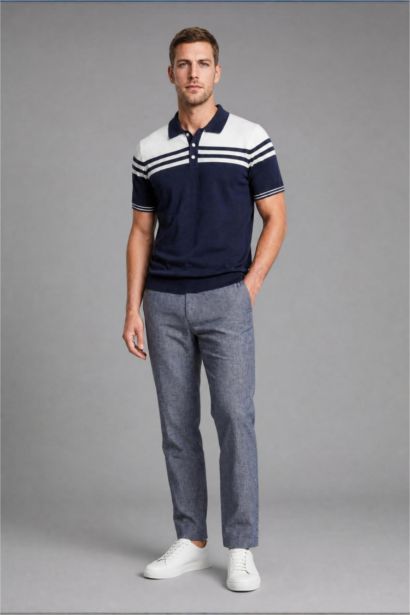 Standard Fit Short Sleeve Polo T-Shirt