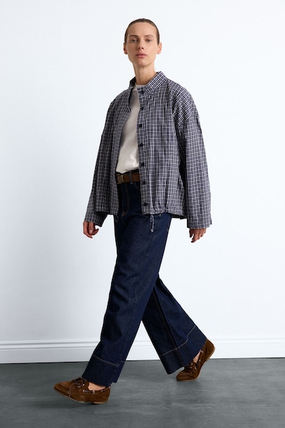 Short Wide Leg Trousers