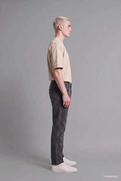 Straight Fit Regular Hem Jeans