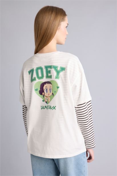 Kpop - Demon Hunters Oversıze Sırt Baskılı Tişört