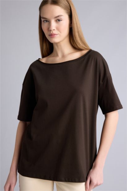 تيشيرت اوفر سايز نص كم