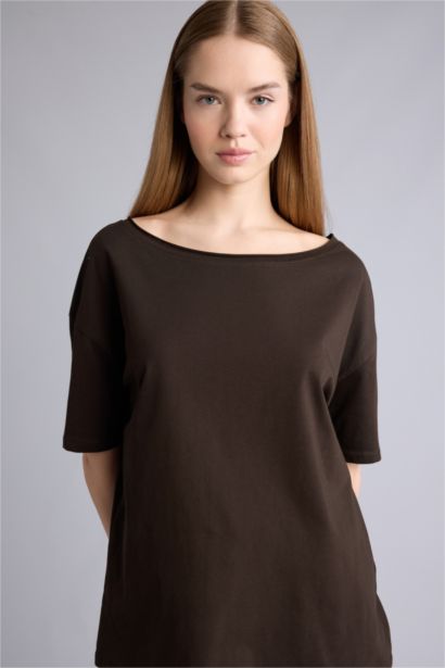 تيشيرت اوفر سايز نص كم