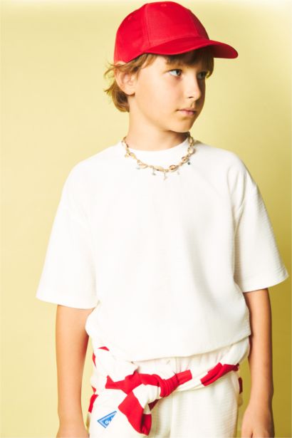 Oversize Fit Printed Short Sleeve T-Shirt