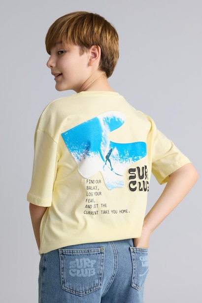 T-shirt oversize imprimé 100% coton pour garçon