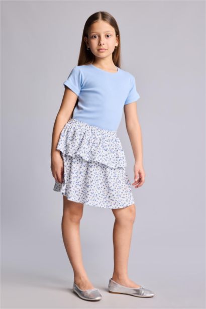 Girl Regular Fit Knitted Skirt