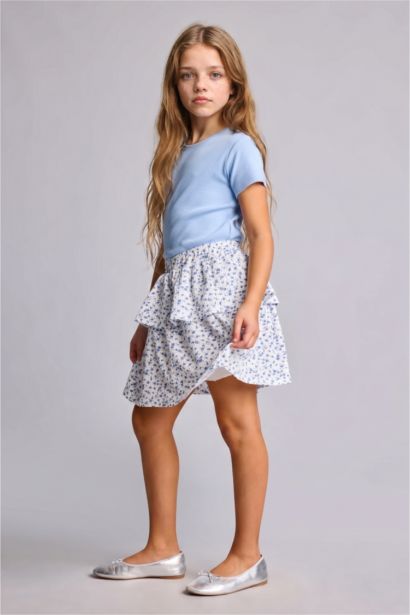 Girl Regular Fit Knitted Skirt
