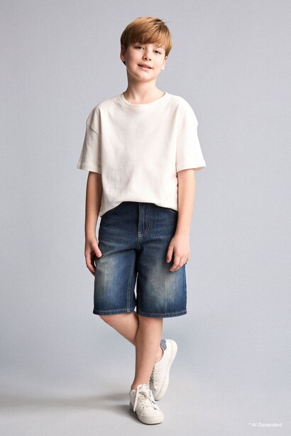 Boy Carpenter Fit Denim Shorts