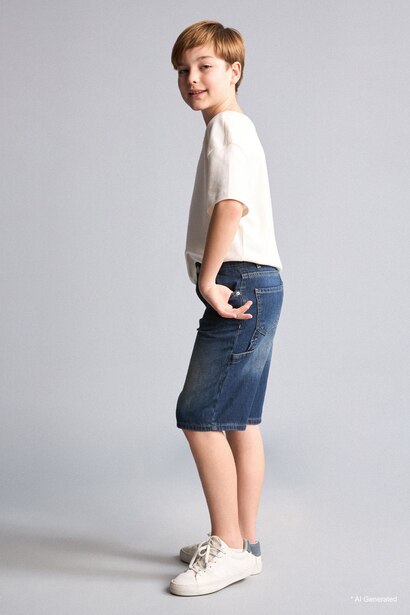 Boy Carpenter Fit Denim Shorts