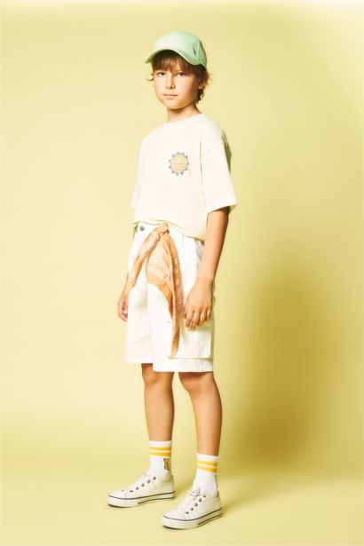 Boy Cotton Cargo Shorts