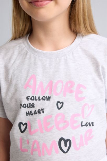 Slogan Short Sleeve T-Shirt