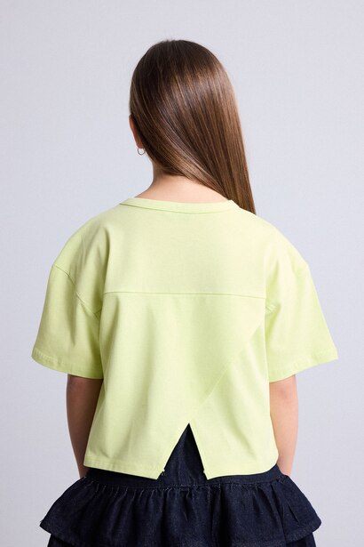 Girl Crew Neck Printed T-Shirt