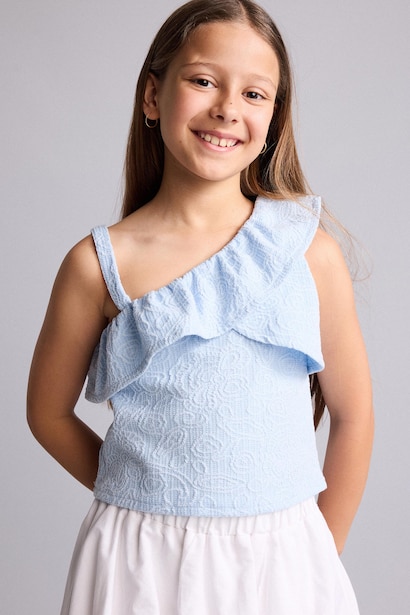 Girl Floral Short Sleeve T-Shirt